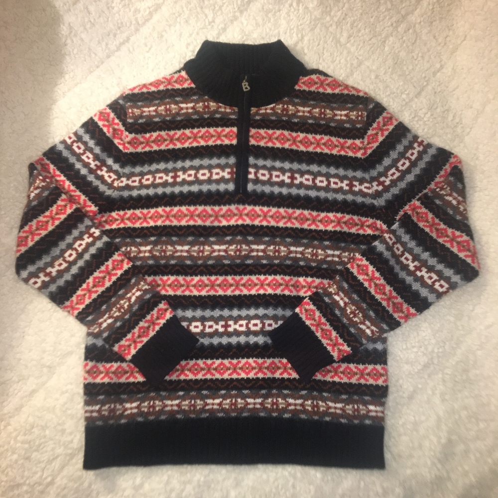 Bogner Wool 1/4 Zip Ski Sweater | M